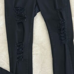 Frame denim le skinny de jeanne black jeans size 27